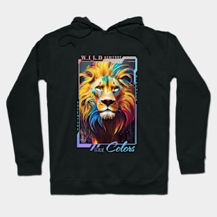 Lion  Animal Discovery Adventure Nature Planet Earth Paint Hoodie